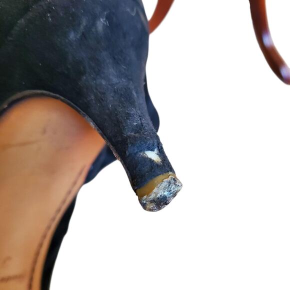 Authentic Loewe Archive Suede Heeled Ankle Boots - Size 37 - Picture 8 of 8